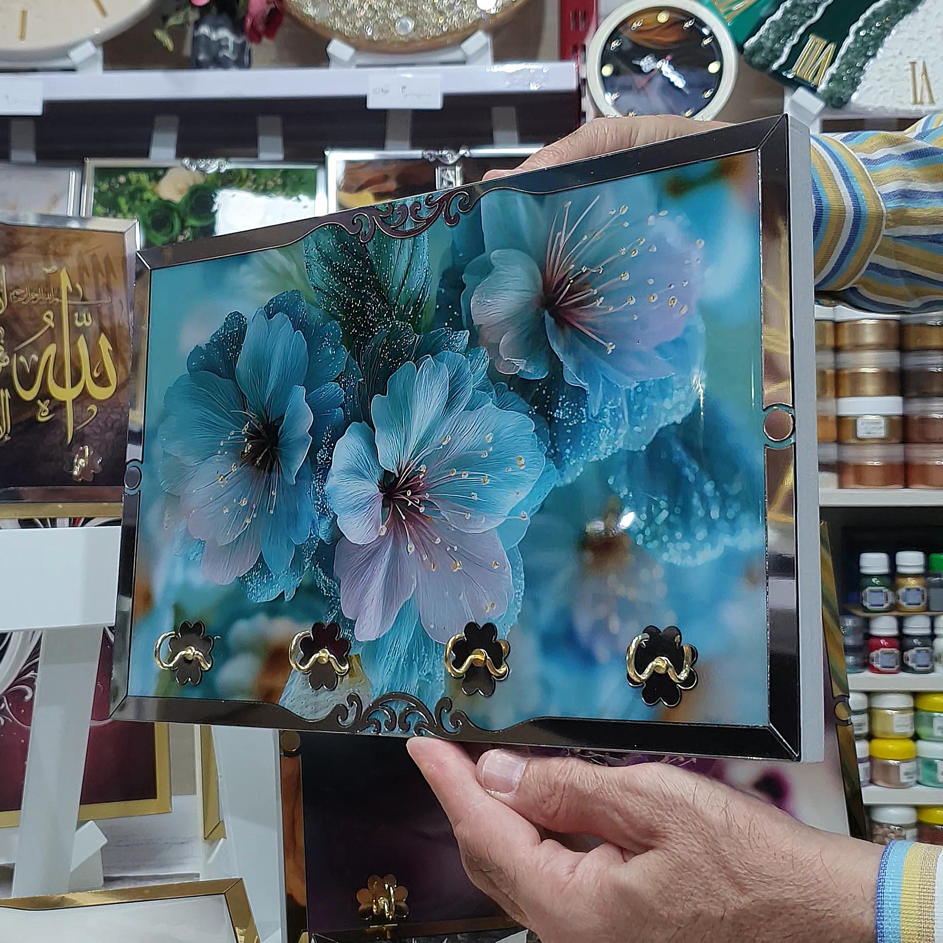 جاکلیدی دیواری رزینی کد ۶۷۴