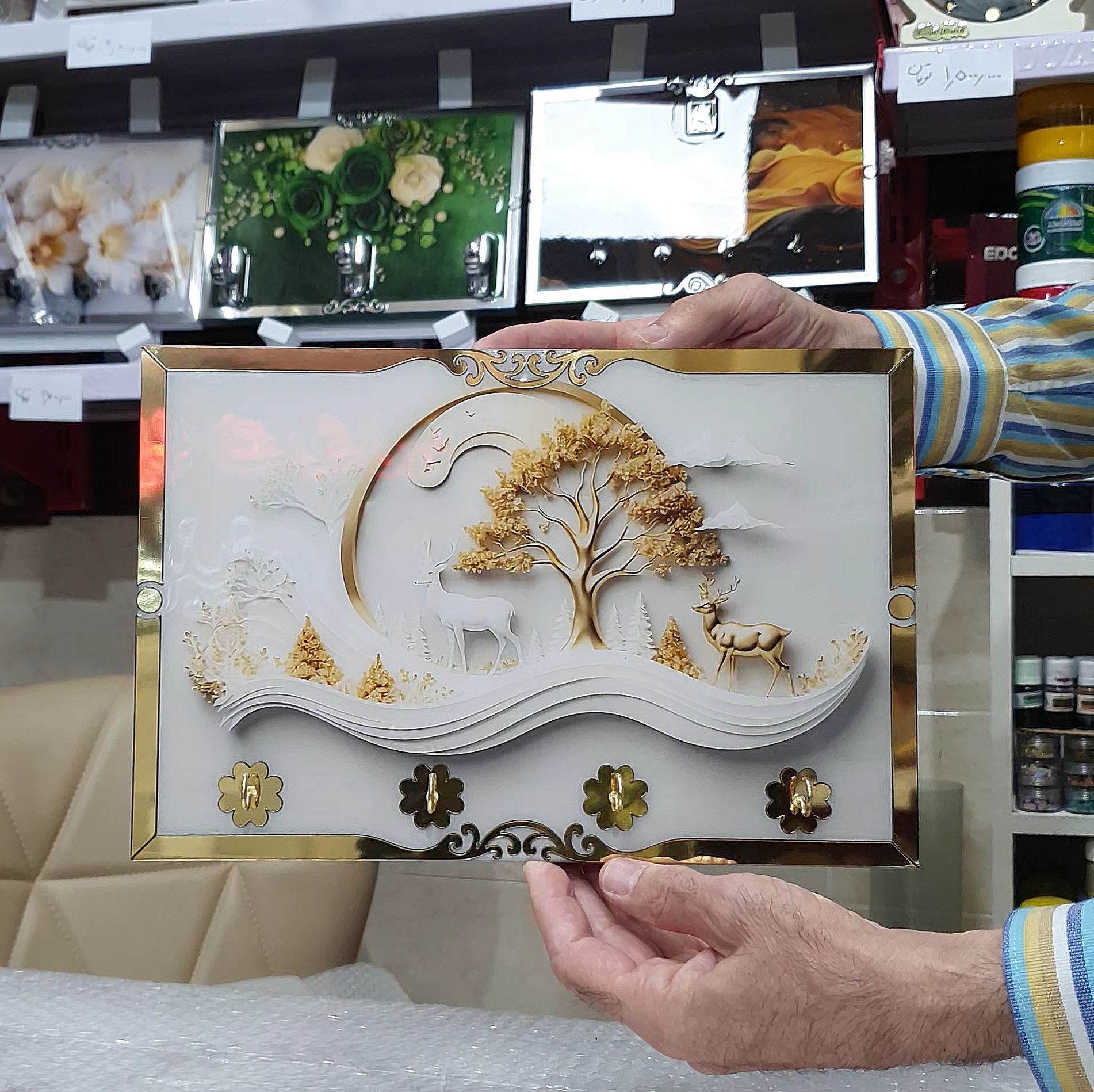 جاکلیدی دیواری رزینی کد ۵۱۵